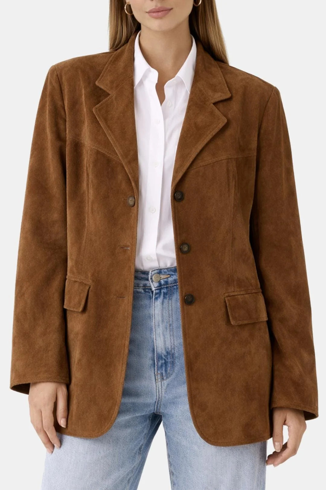 Emmie – Timeless Brown Autumn Jacket with Tailored Elegance