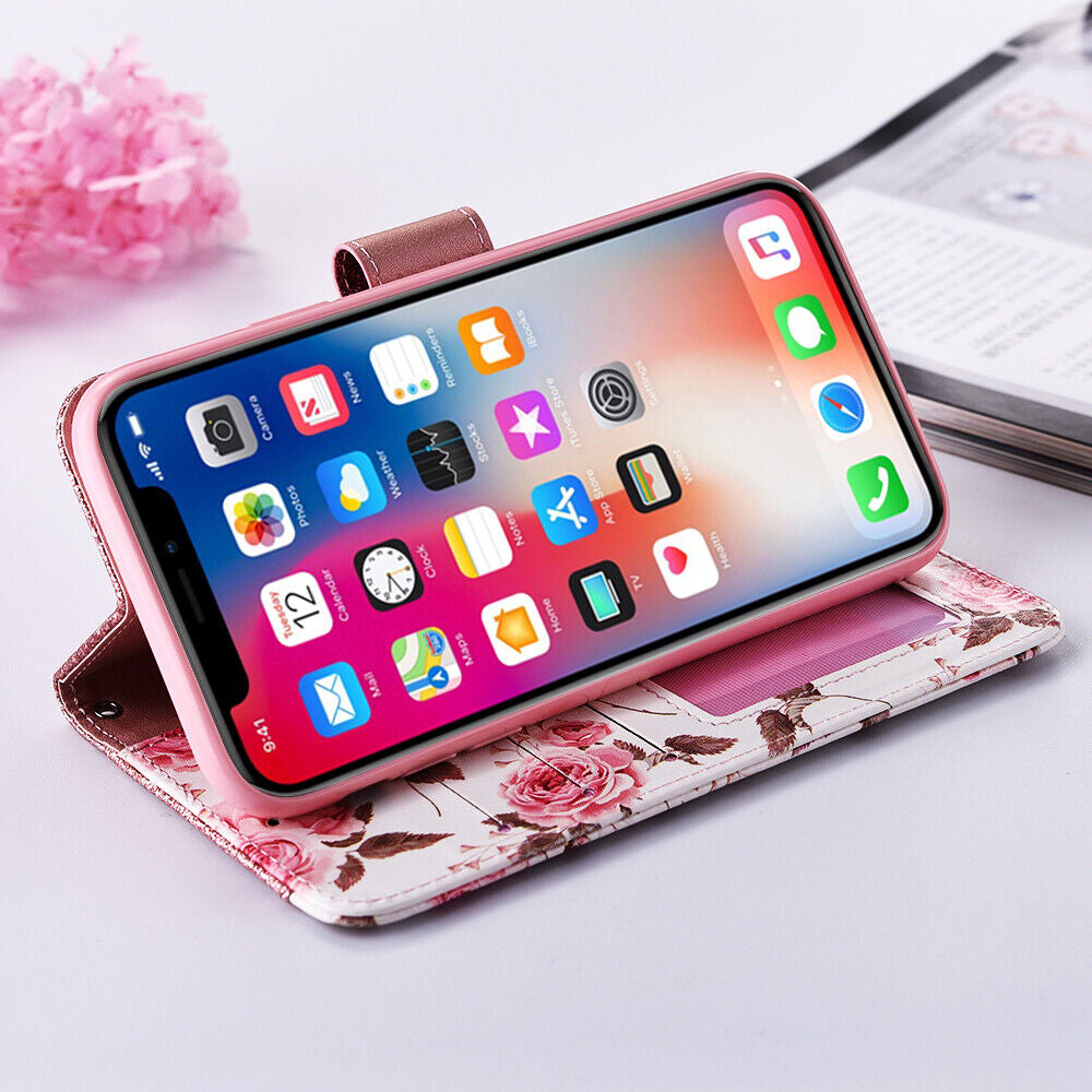 Case for Iphone 16 Pro Max 15 14 13 12 11 X XR Flip Leather Wallet Phone Cover