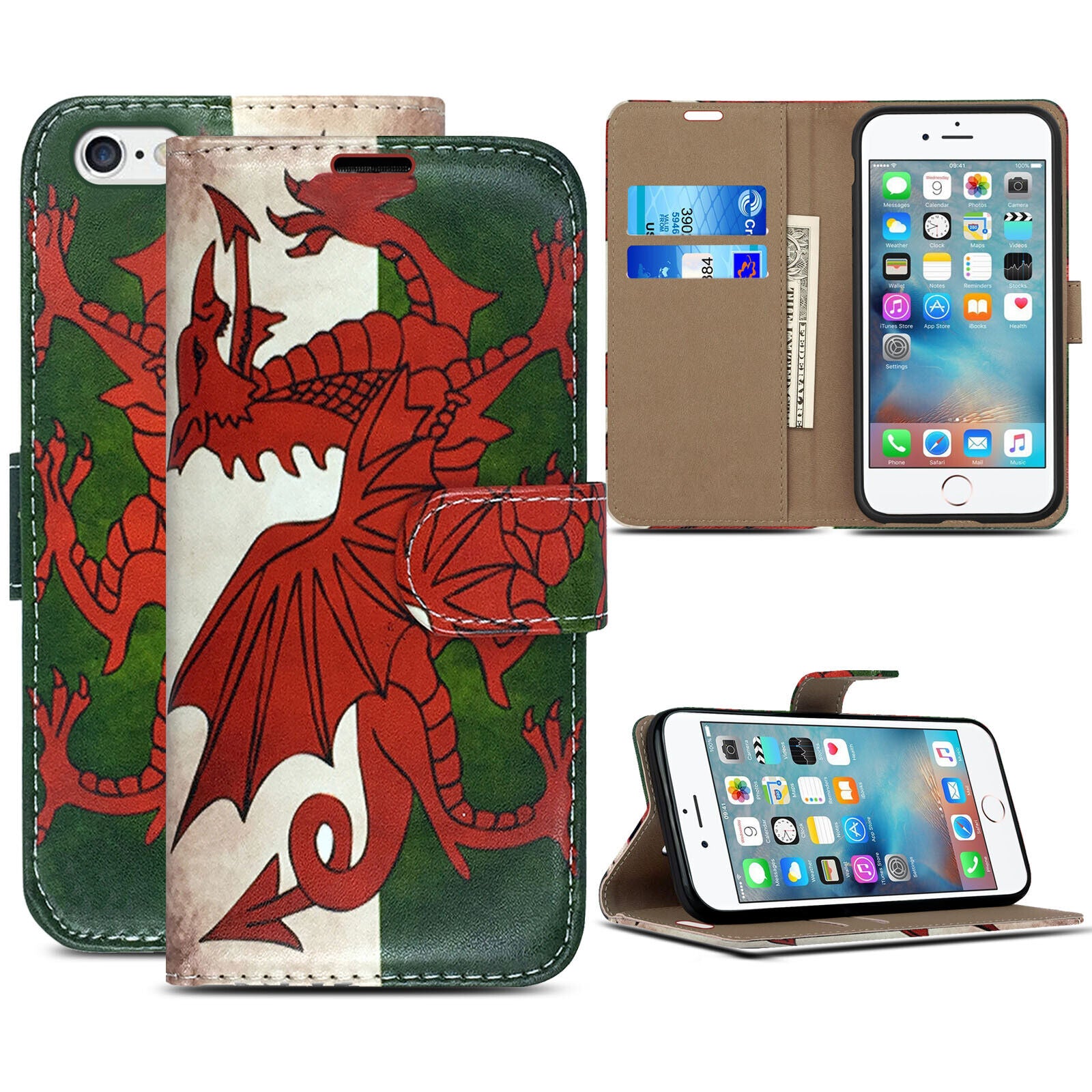 Case for Iphone 16 Pro Max 15 14 13 12 11 X XR Flip Leather Wallet Phone Cover