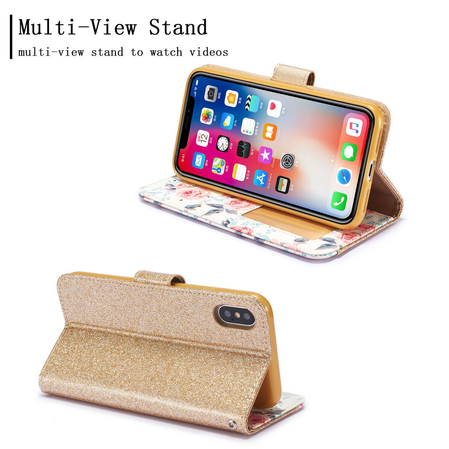 Case for Iphone 16 Pro Max 15 14 13 12 11 X XR Flip Leather Wallet Phone Cover