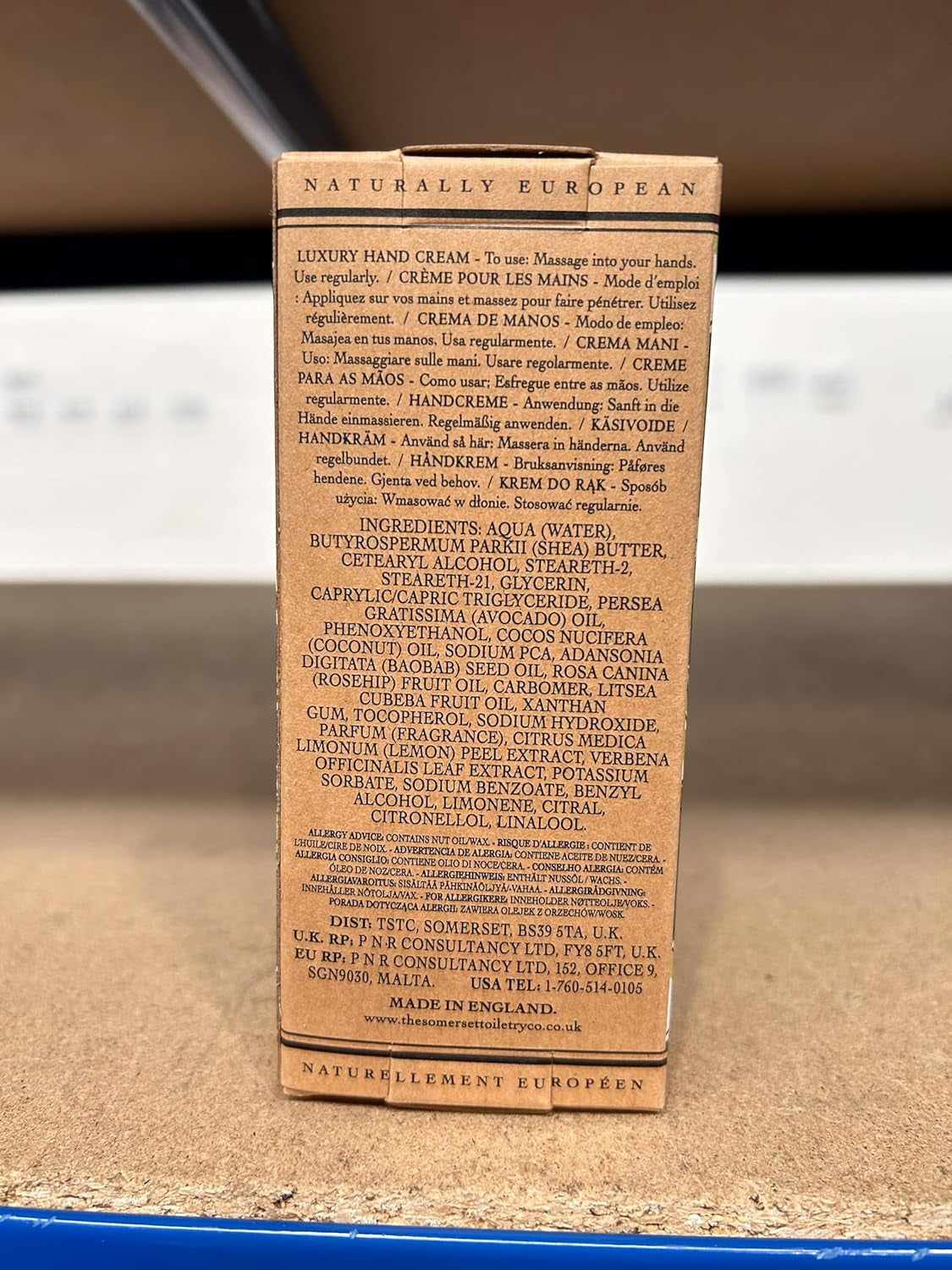 Naturally European Luxury Hand Cream Soothing and Caring - Verbena 1 X 75Ml