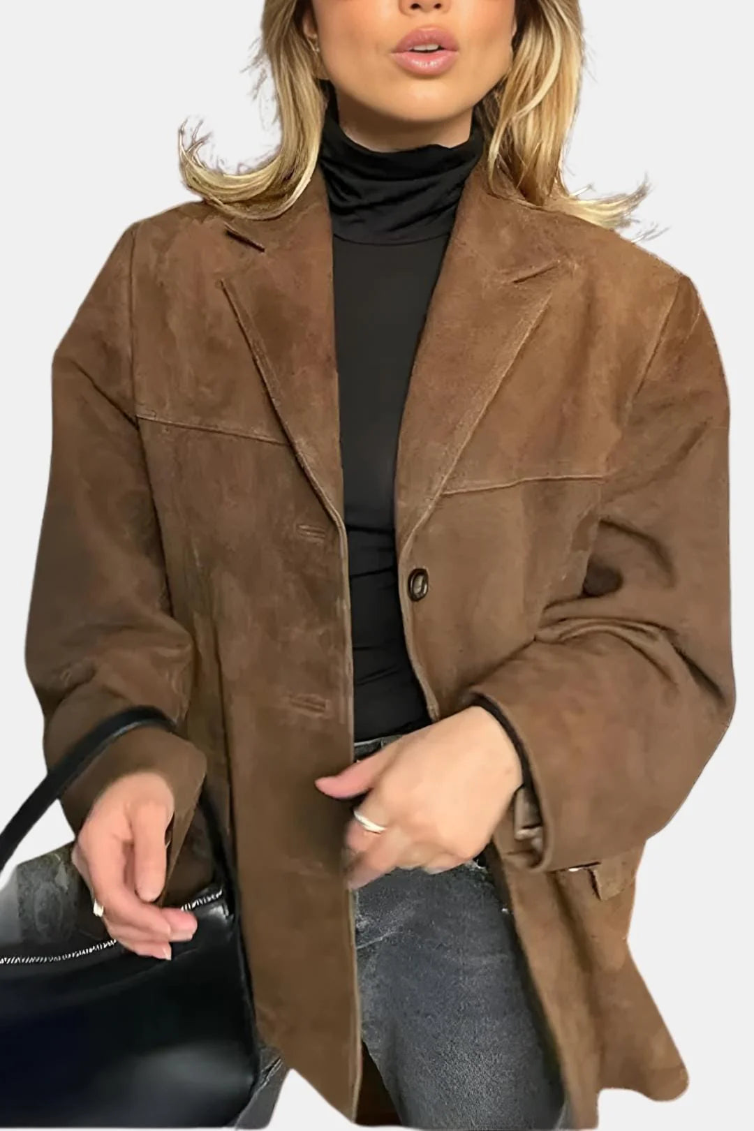 Emmie – Timeless Brown Autumn Jacket with Tailored Elegance