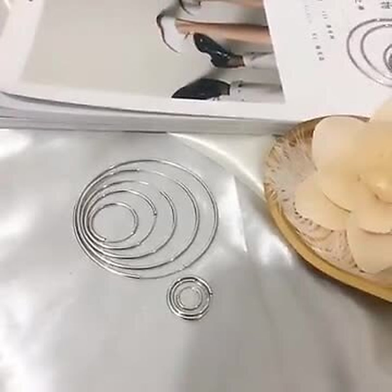 18Ct Gold Plated Silver Stainless Steel Seamless Large Small Thin Hoop Earrings