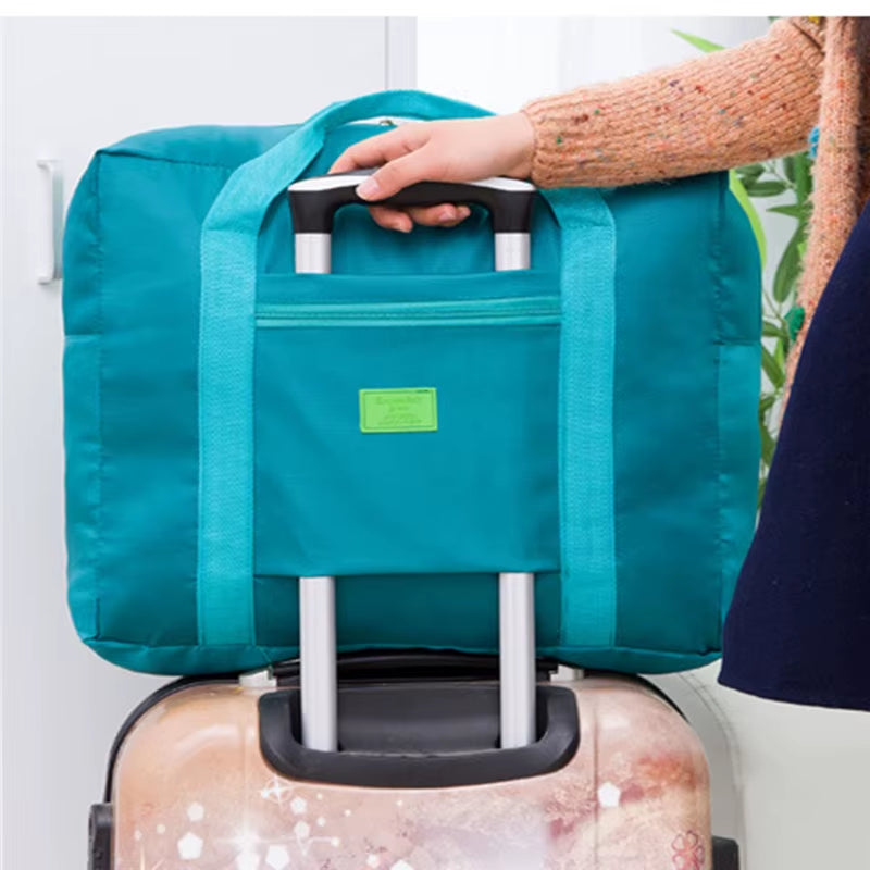 Portable Multi-Function Bag Folding Travel Bags Nylon Waterproof Bag Large Capacity Hand Luggage Business Trip Traveling Bags