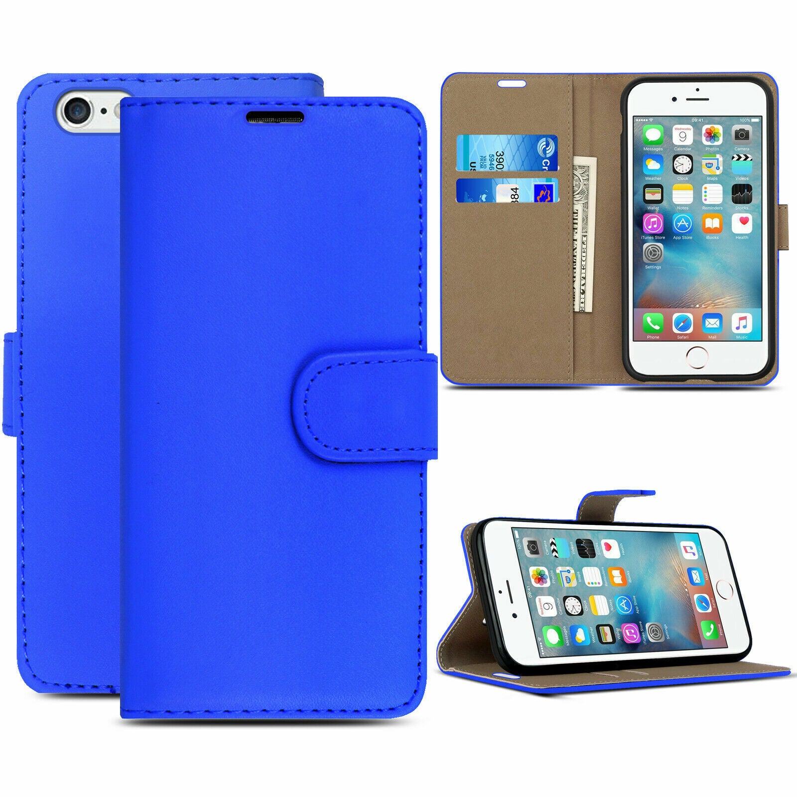 Case for Iphone 16 Pro Max 15 14 13 12 11 X XR Flip Leather Wallet Phone Cover