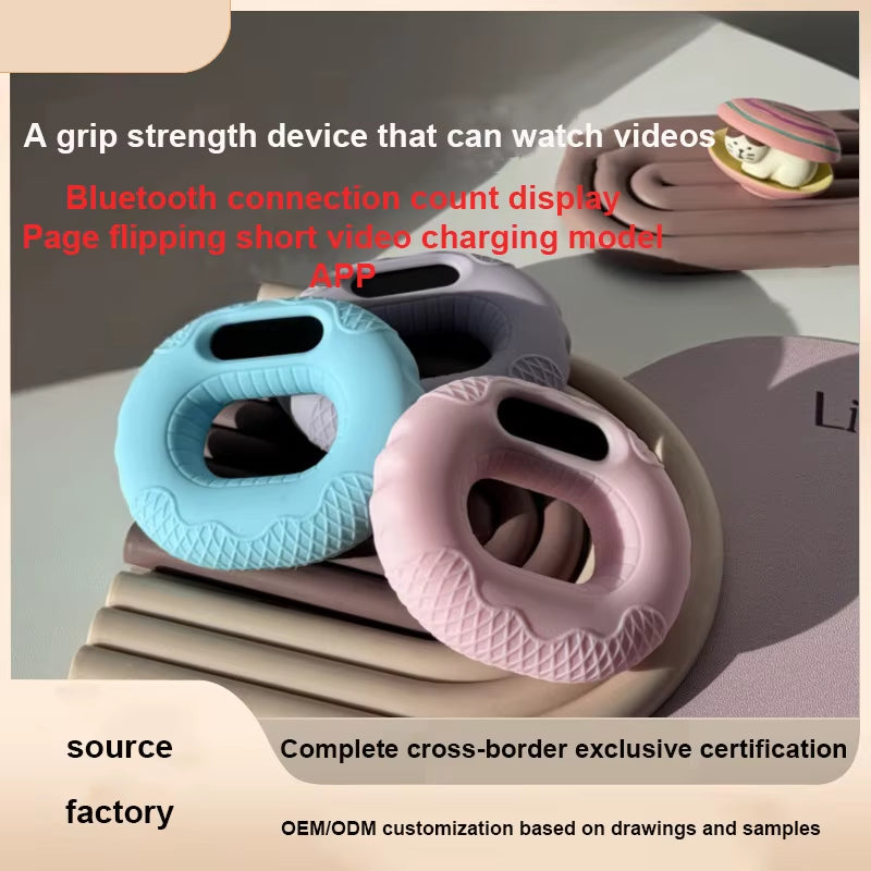 Intelligent Bluetooth Silicone Grip Strength Device Grip Ball Wrist Strength Arm Muscle Training Five Finger Strength Rehabi