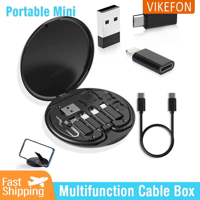Multi USB Type C to C 60W Charging Adapter Cable Kit USB C for Lighting ,Conversion Set USB a & Type C to Micro/Type C/Lightning