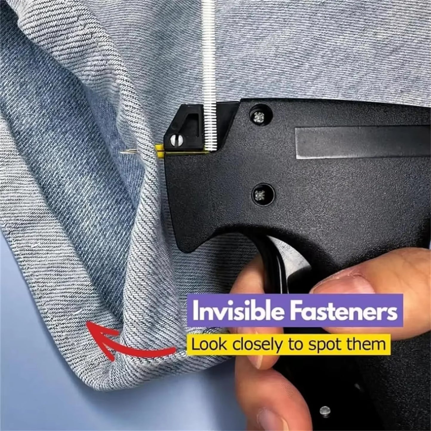 Fine Stitch Gun Stitchy Quick Clothing Fixer for Clothes Micro Tagging Gun Clothing Mini Speedy Sticky Sewing Gun Hemming Tool