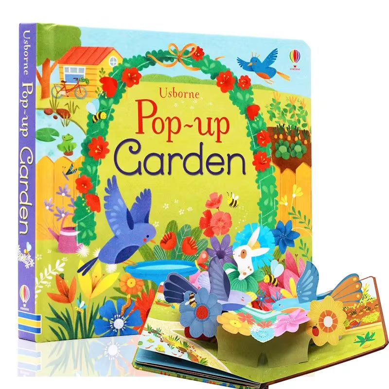 Usborne Pop up Dinosaurs/Jungle/Garden 3D Flap Picture English Book - Baby Children Educational Learning Book