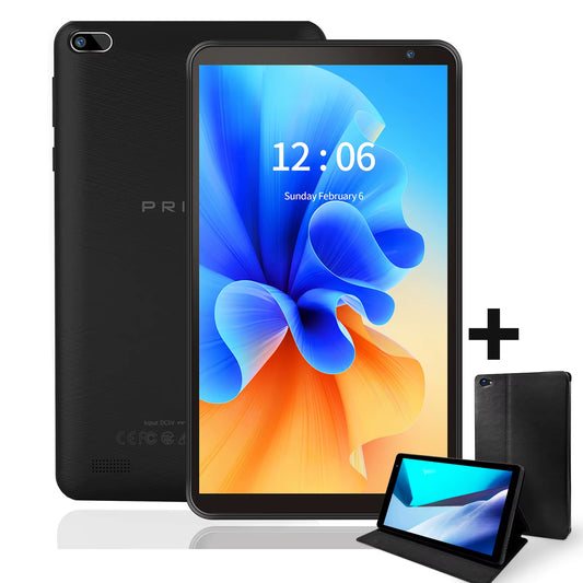 7 Inch Tablet PC 32 GB Android 11 with Quad Core Processor HD IPS Display Dual Camera Wifi with PU Protective Case