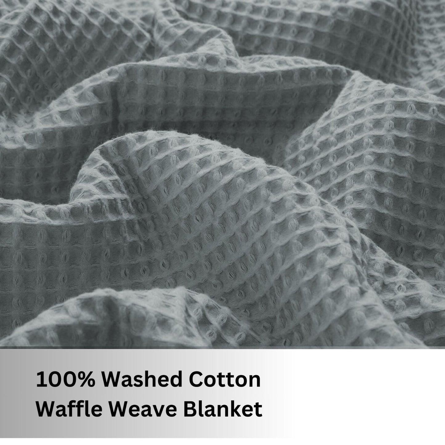 100 PURE COTTON Honeycomb Waffle Throw Snug Warm Sofa Bed Throw Large Pillowcase