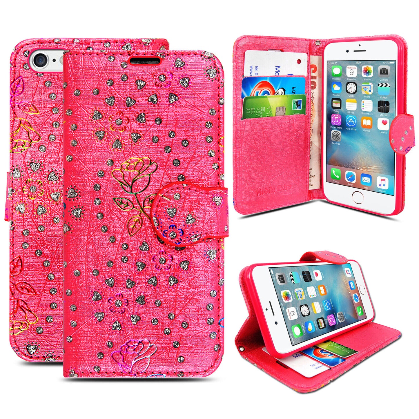 Case for Iphone 16 Pro Max 15 14 13 12 11 X XR Flip Leather Wallet Phone Cover