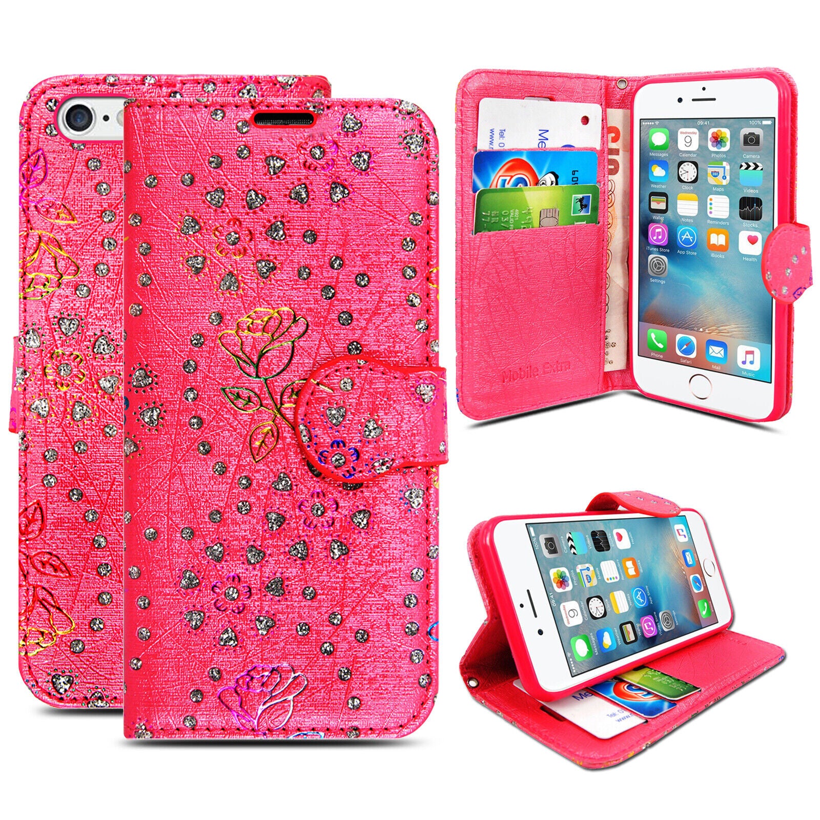 Case for Iphone 16 Pro Max 15 14 13 12 11 X XR Flip Leather Wallet Phone Cover