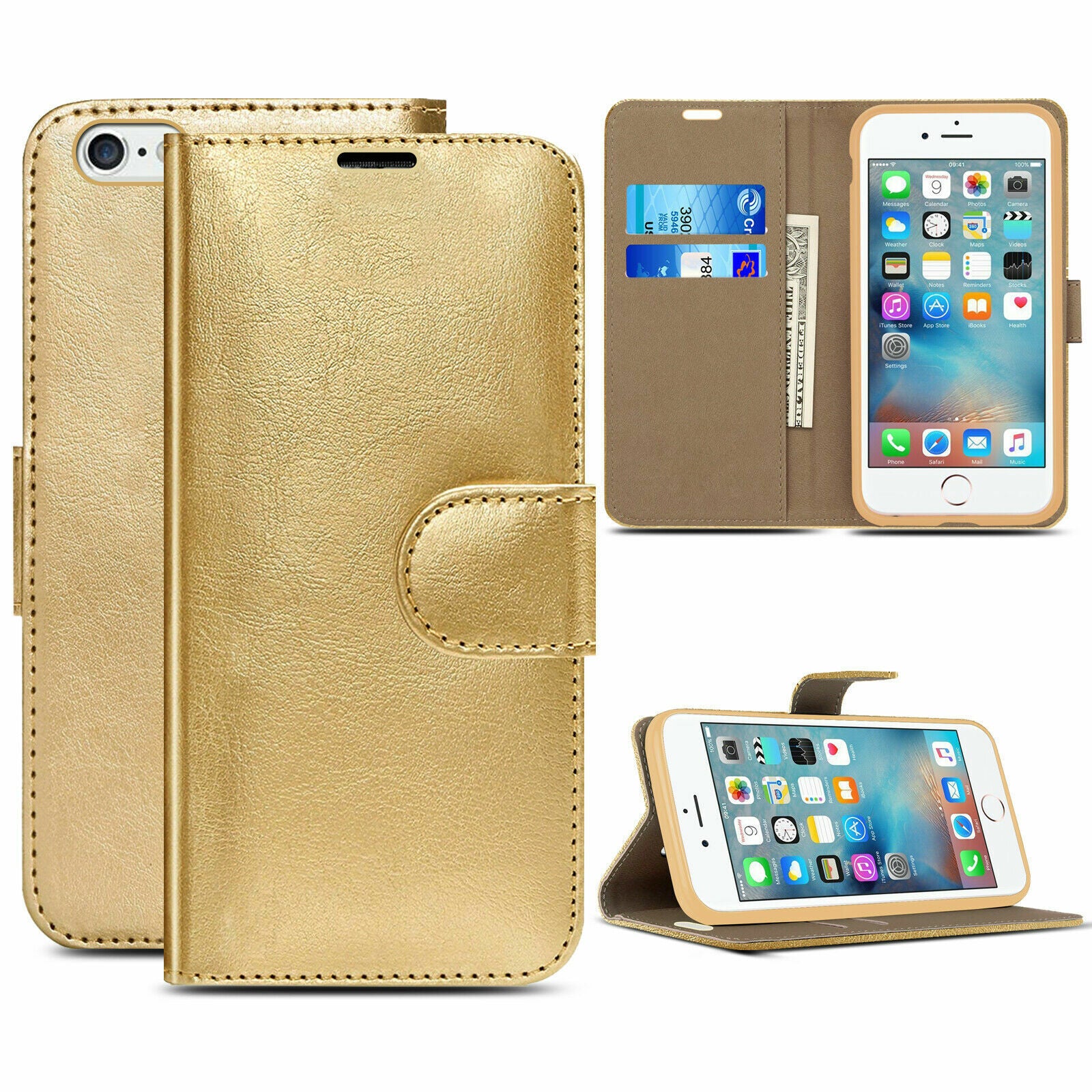 Case for Iphone 16 Pro Max 15 14 13 12 11 X XR Flip Leather Wallet Phone Cover
