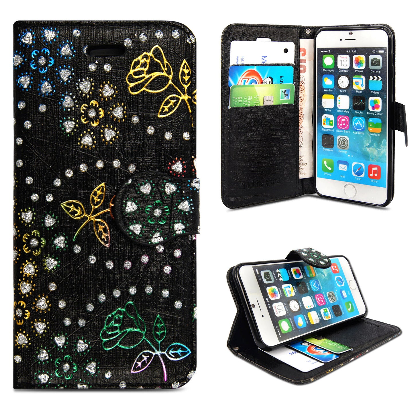 Case for Iphone 16 Pro Max 15 14 13 12 11 X XR Flip Leather Wallet Phone Cover