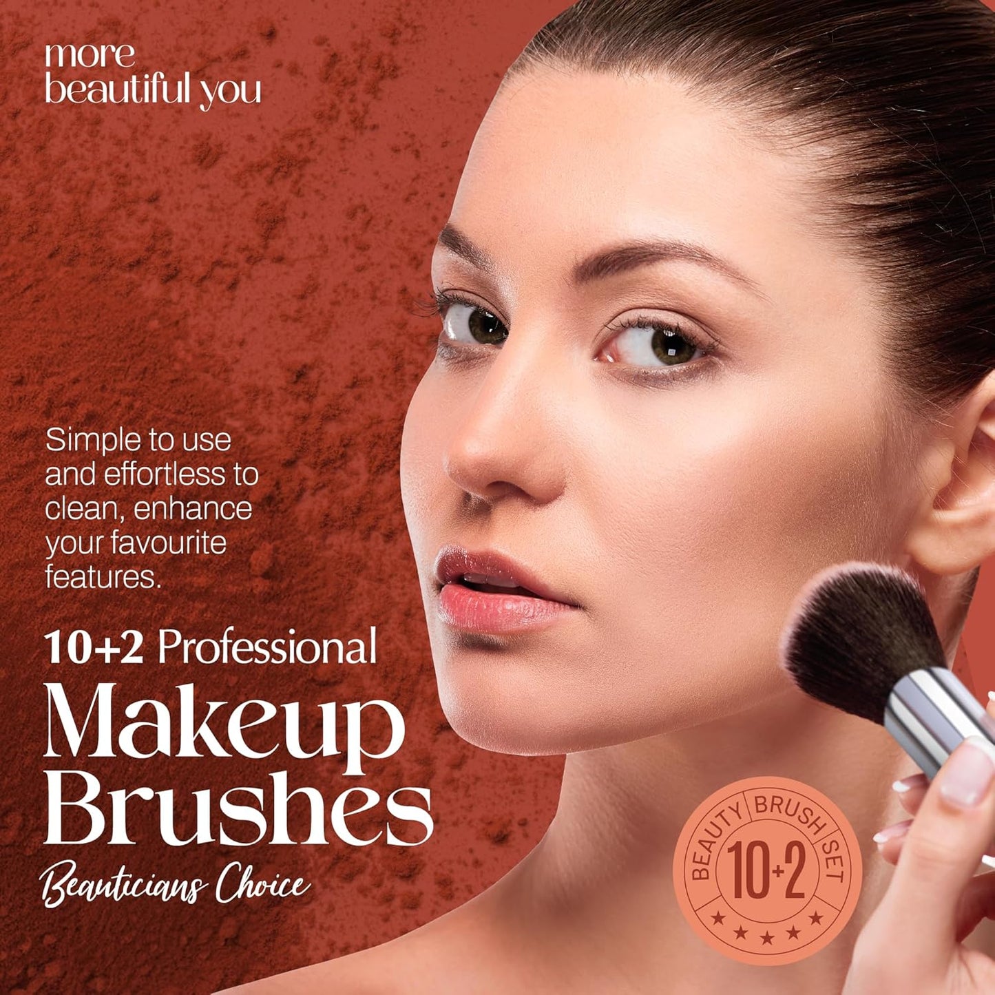 Makeup Kit - 12Pcs Premium Synthetic Kabuki Foundation Face Powder Concealers Eyeshadow Blush Brushes Set