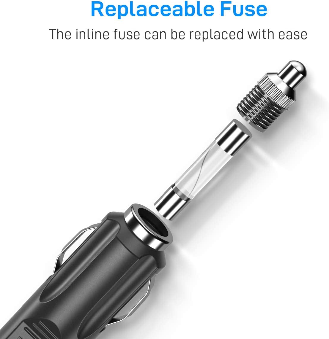 5M 12V/24V Vehicle Cigarette Lighter Power Extension Cable – 10A 120W Inline Socket for Tyre Inflators Vacuums & Portable Tools Heavy Duty Lead Tough & Durable